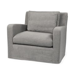 Denly III 38 X 38.25 X 34.5 Flint Gray Slipcover Upholstered Arm Chair