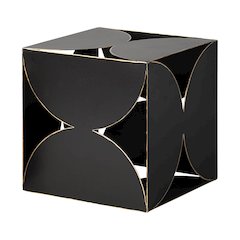 Darren (Large) 8L x 8W Black Metal Decorative Cube
