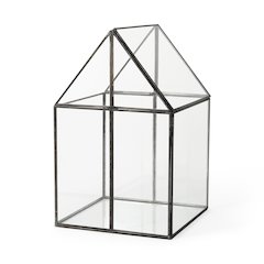Sikes (Large) 10L x 10W x 16H Hut Terrarium W/Glass Base