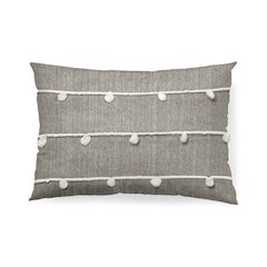 Linda 13 x 21 Navy And Cream With White Detail Decorative Pillow Cover