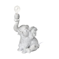 Tantor (15.9"H) Gray Resin Elephant Calf Table Lamp