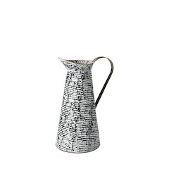 Colette Small Black/White Patterned Vase