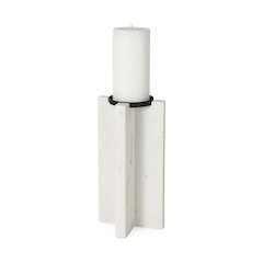 Sophia 5.5"L x 3.5"W x 10.5"H Marble Candle Holder Large