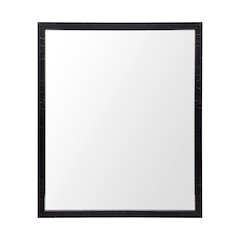 Bristol Black 20x24 Faux Wood Frame Bathroom Vanity Mirror