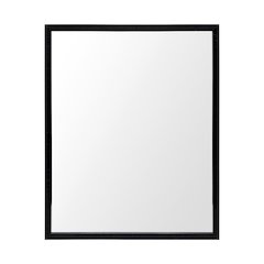 Bristol Black 24x30 Faux Wood Frame Bathroom Vanity Mirror