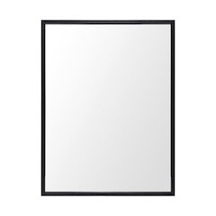 Bristol Black 30x40 Faux Wood Frame Bathroom Vanity Mirror