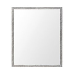 Bristol Grey 20x24 Faux Wood Frame Bathroom Vanity Mirror