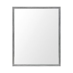 Bristol Grey 24x30 Faux Wood Frame Bathroom Vanity Mirror