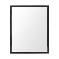 Bristol Espresso 24x30 Faux Wood Frame Bathroom Vanity Mirror