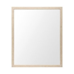 Bristol Tan 20x24 Faux Wood Frame Bathroom Vanity Mirror