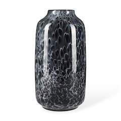 Masai Large Black Mottled Glass Vase
