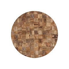 Into the Abyss II Light Brown Wood 24" Wall Art