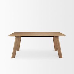 Welborn 72" Light Brown Wood Rectangular Dining Table