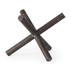 Astericks (Large) 10L x 10W Brown Metal Decor Object