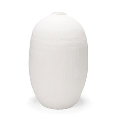 Karakum Large White Textured Ceramic Vase