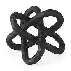 Wilhelm (Small) 7L x 7W Black Metal Link Decor Object