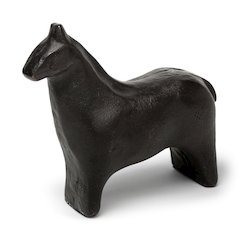Sphynx 7L x 2W Black Cast Aluminum Horse Shaped Object