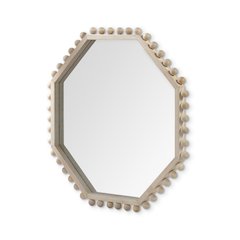 Torquay 33L x 33H Natural Wood Octagon Frame Mirror