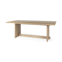 84L Light Brown Wood Dining Table