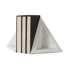 8.0"L X 6.0"W X 7.0"H Marble Set Of Two Bookends