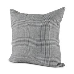 20 X 20 Black And White Fabric Decorative Pillow Cover