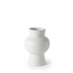 Laforge 10.8H Medium White Ceramic Vase