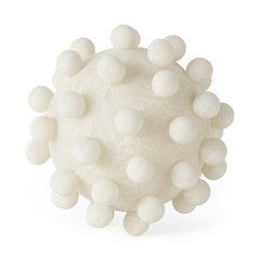 Malo 5.9L x 5.9W x 5.9H Cream Resin Large Sphere Decorative Object