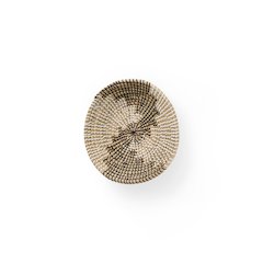 12.0L X 12.0W X 2.0H Light Brown Seagrass Round Wall Hanging Plate