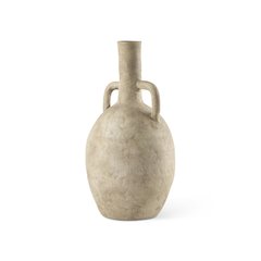 Zenn6.1L x 6.1W x 12.0H Warm Beige Ceramic Vase