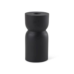 Malta Small Black Metal Candle Holder