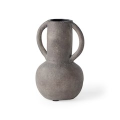 Arman6.7H Brown-Gray Double Ear Vase