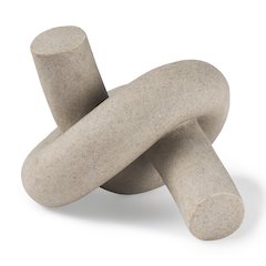 Otto  Sandstone Resin Large Knot Sculpture Decorative Object