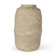 Bala Large Gray Paper Mache Vase