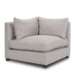 Halston Corner Light Grey Performance Fabric