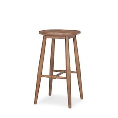 Medium Brown Wood Bar Stool