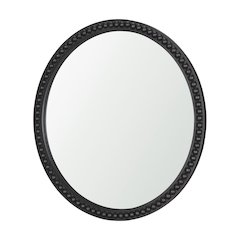 Roan Black Wood Beaded Wall Mirror