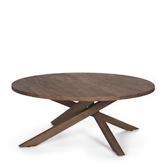 Medium Brown Wood Coffee Table