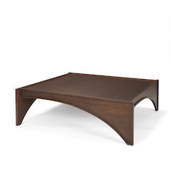 Medium Brown Wood Coffee Table
