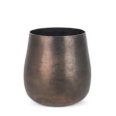 Quade Small Gold Metal Planter