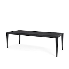 Teva Black Wood Rectangular 92" Dining Table