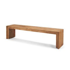 Rectangular Recycled Wooden Bench