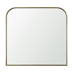 Timon Brushed Gold Square Arched Mirror