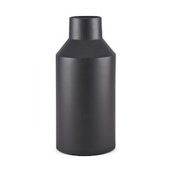 Tosca Tall Matte Black Metal Vase