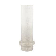 Tovah Tall Textured White Gold Metal Vase