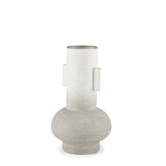 Torres Small Textured Off White Gold Metal Vase