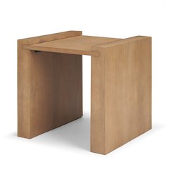 Light Brown Wood Accent Table