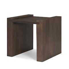 Dark Brown Wood Accent Table