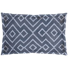 Boswell III 13 x 21 Blue Diamond Patterned Pillow Cover
