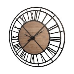 Lewiston 59" Round Oversized+ Industrial Wall Clock