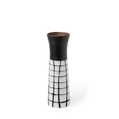 Luanda Large Black/White Large Ceramic Vase